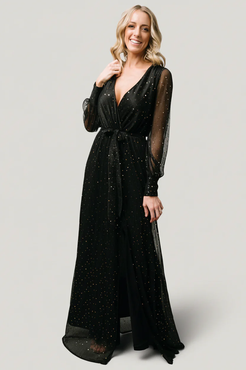 Abigail Sparkle Gown | Black - Image 9