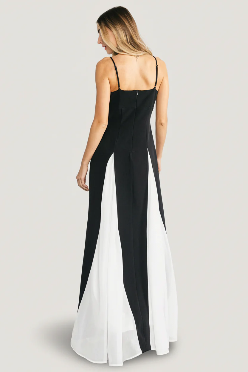Adela Maxi Dress | Black + White - Image 5