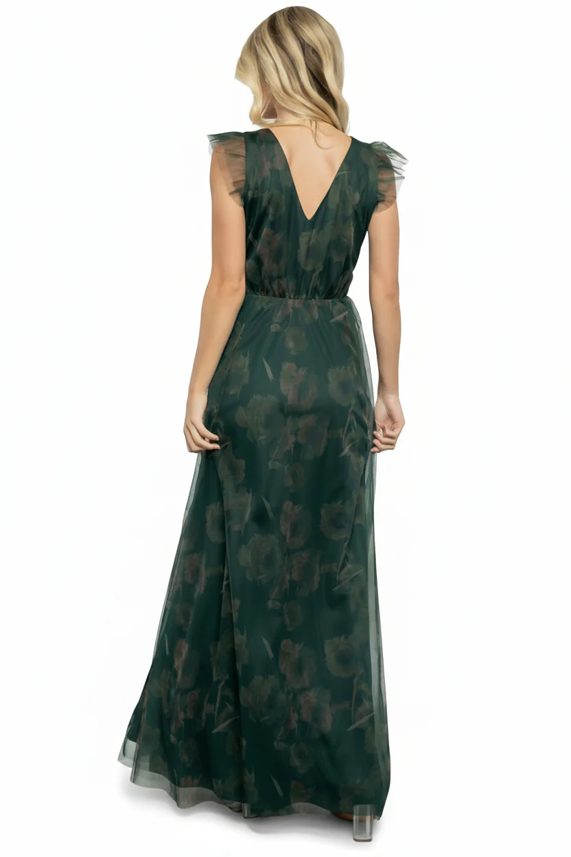 Adelyn Maxi Dress | Green Floral - Image 4