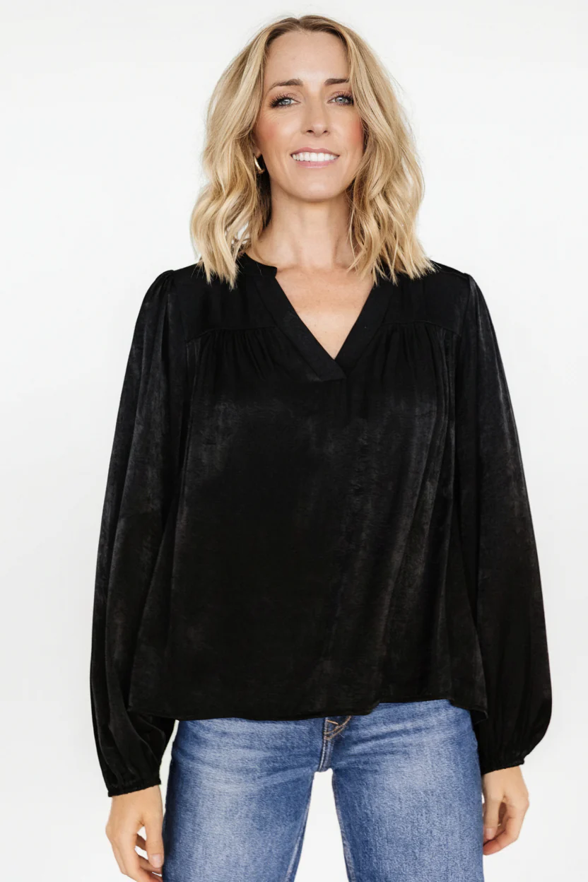 Alina Blouse | Black - Image 3