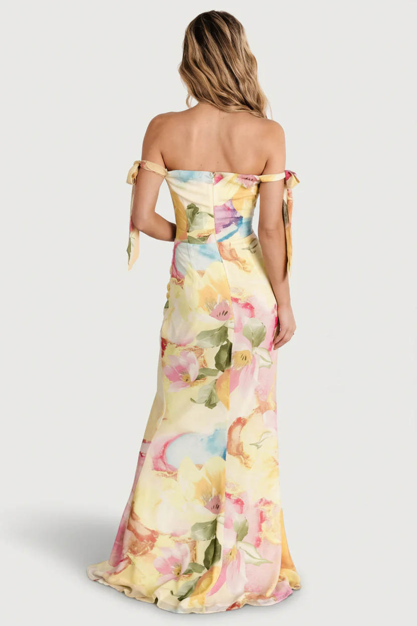 Allegra Off Shoulder Maxi Dress | Multi Floral - Image 5