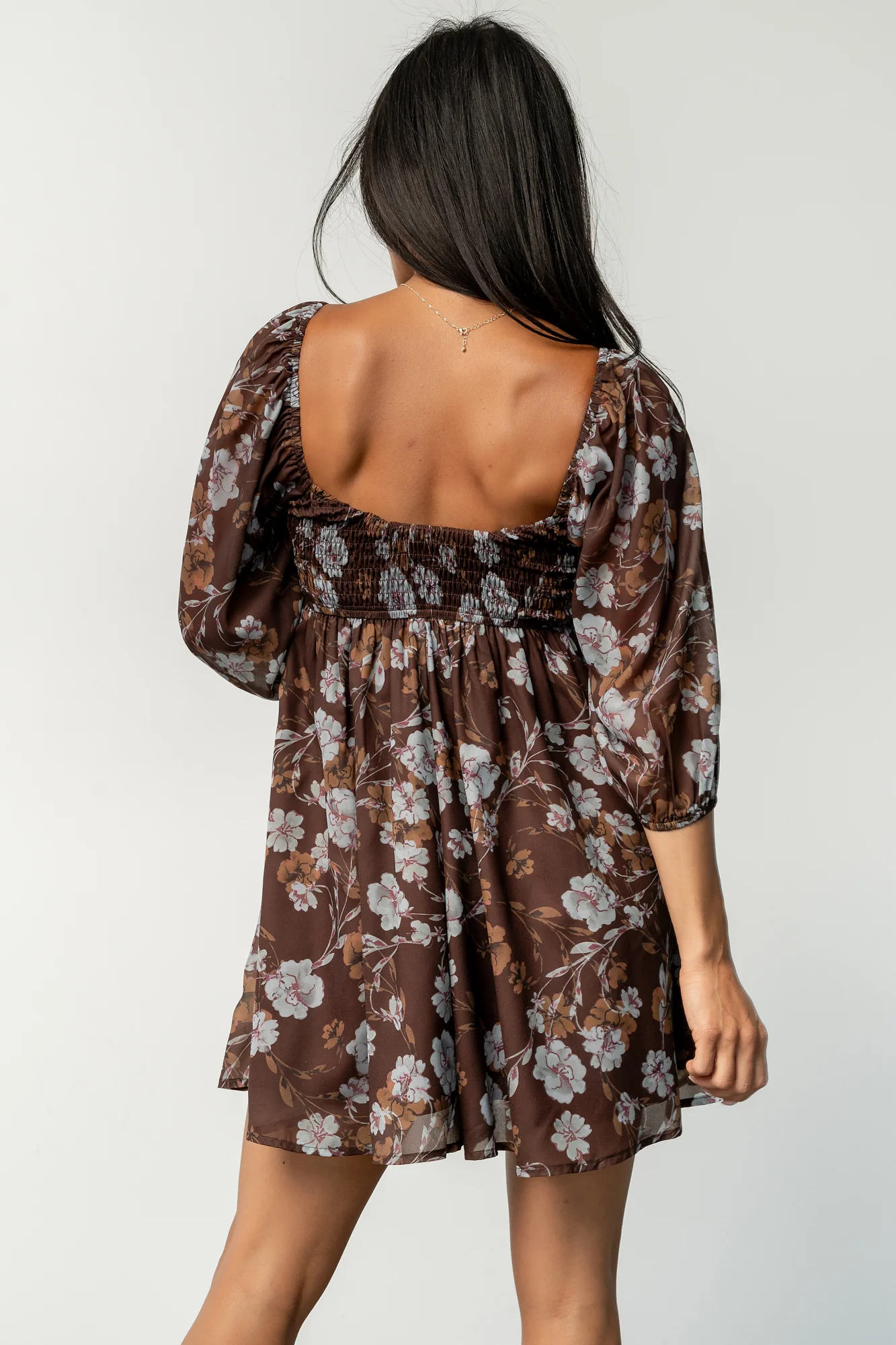 Amalia Romper | Brown Multi Floral - Image 4