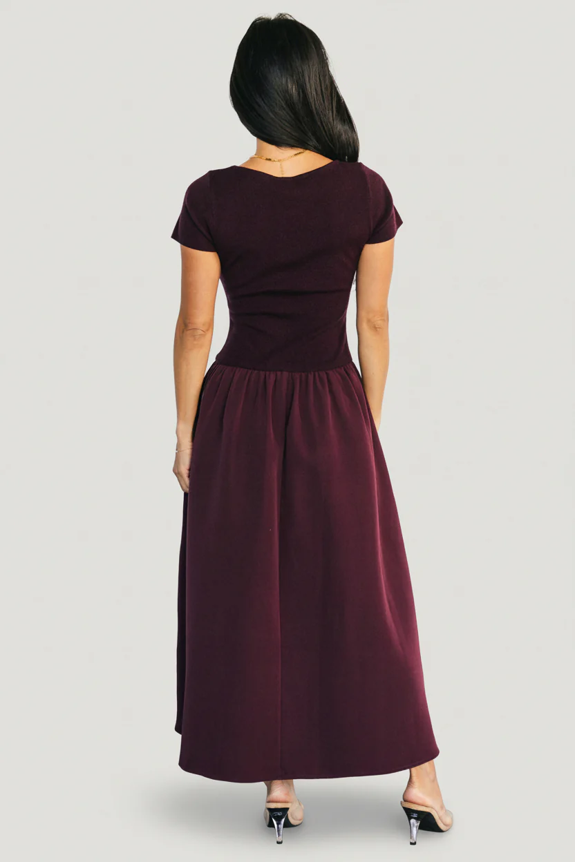 Angelique Midi Dress | Mulberry - Image 4