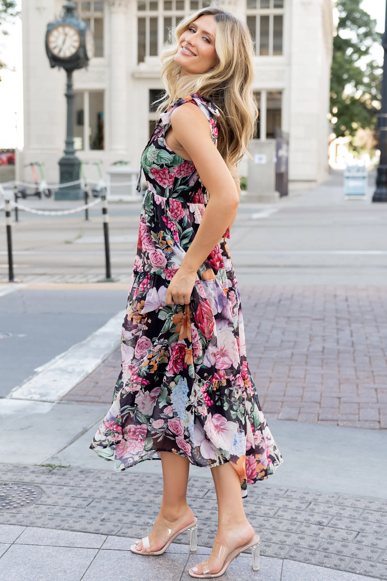 Anita Maxi Dress | Black Multi Floral - Image 4