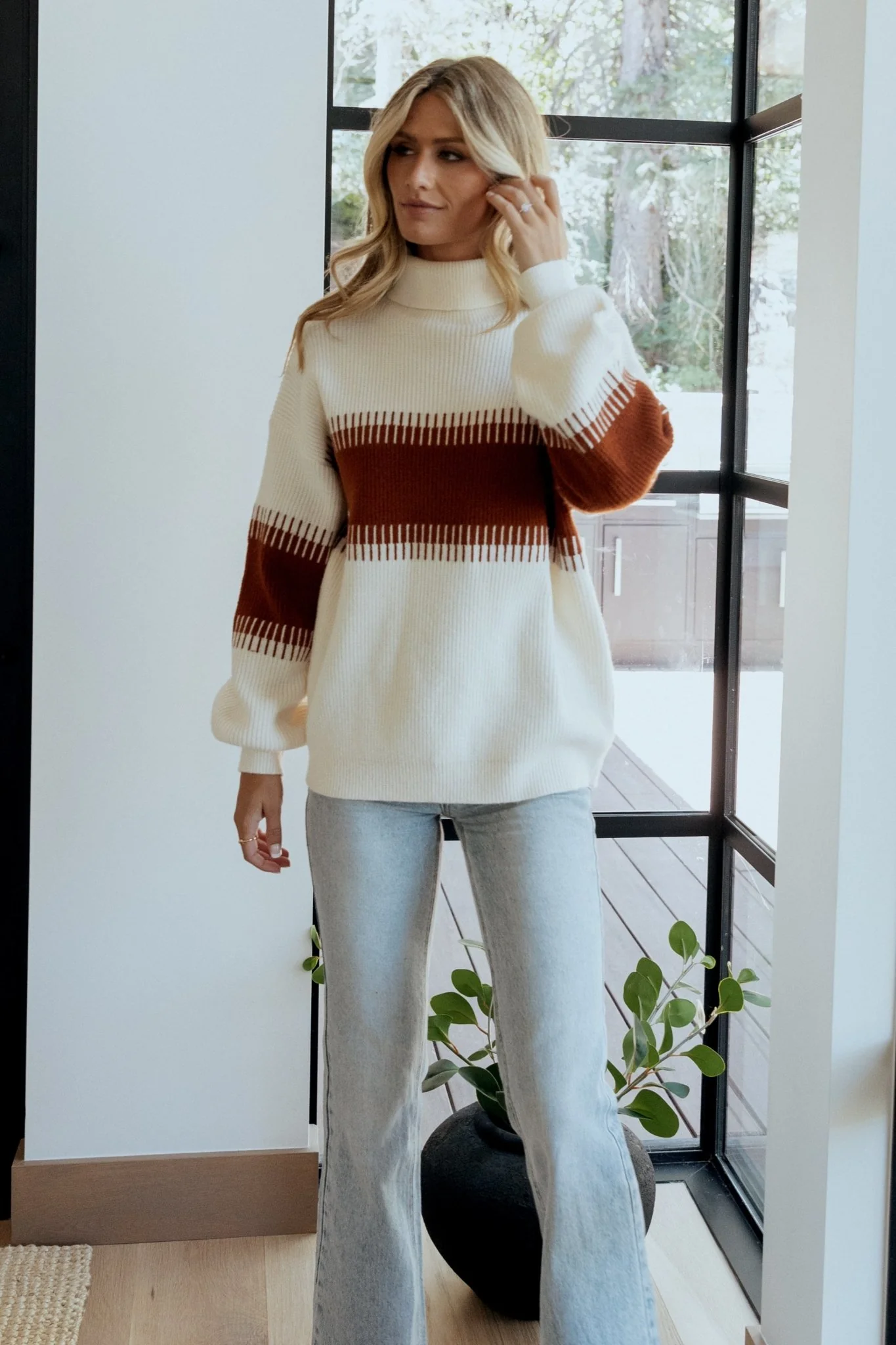 Antonov Turtle Neck Sweater | Cream + Spice - Image 10