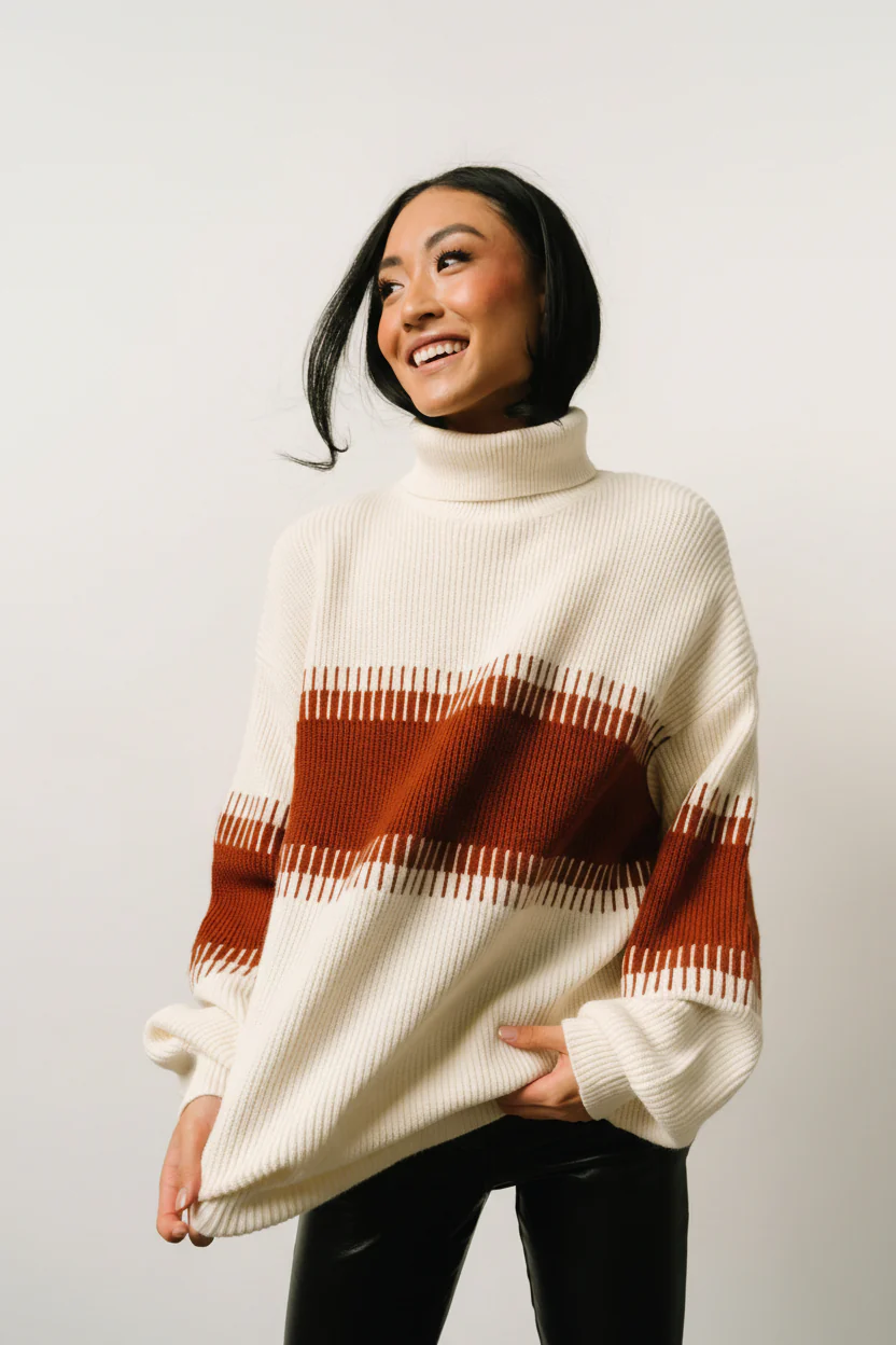 Antonov Turtle Neck Sweater | Cream + Spice - Image 5