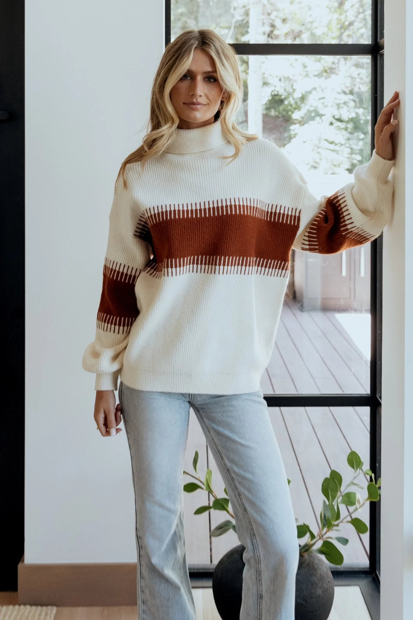 Antonov Turtle Neck Sweater | Cream + Spice - Image 6