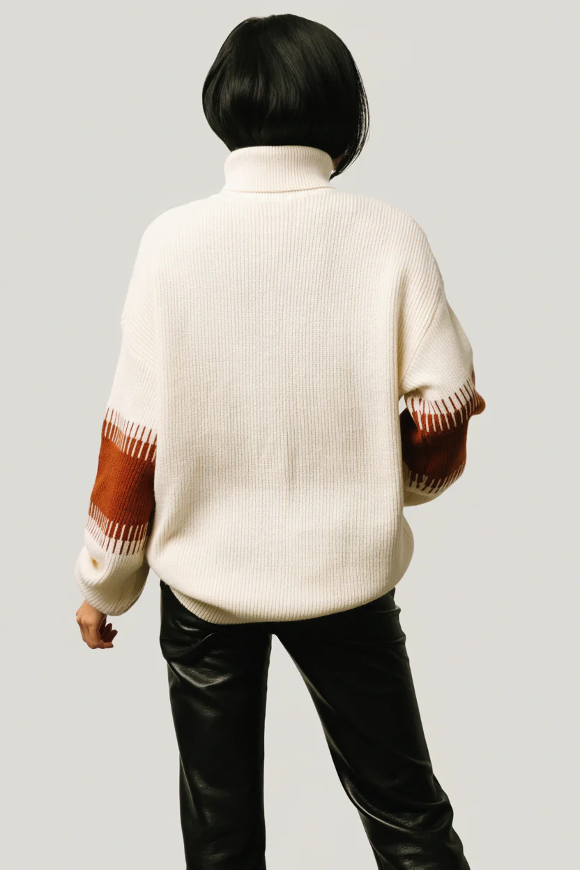 Antonov Turtle Neck Sweater | Cream + Spice - Image 7