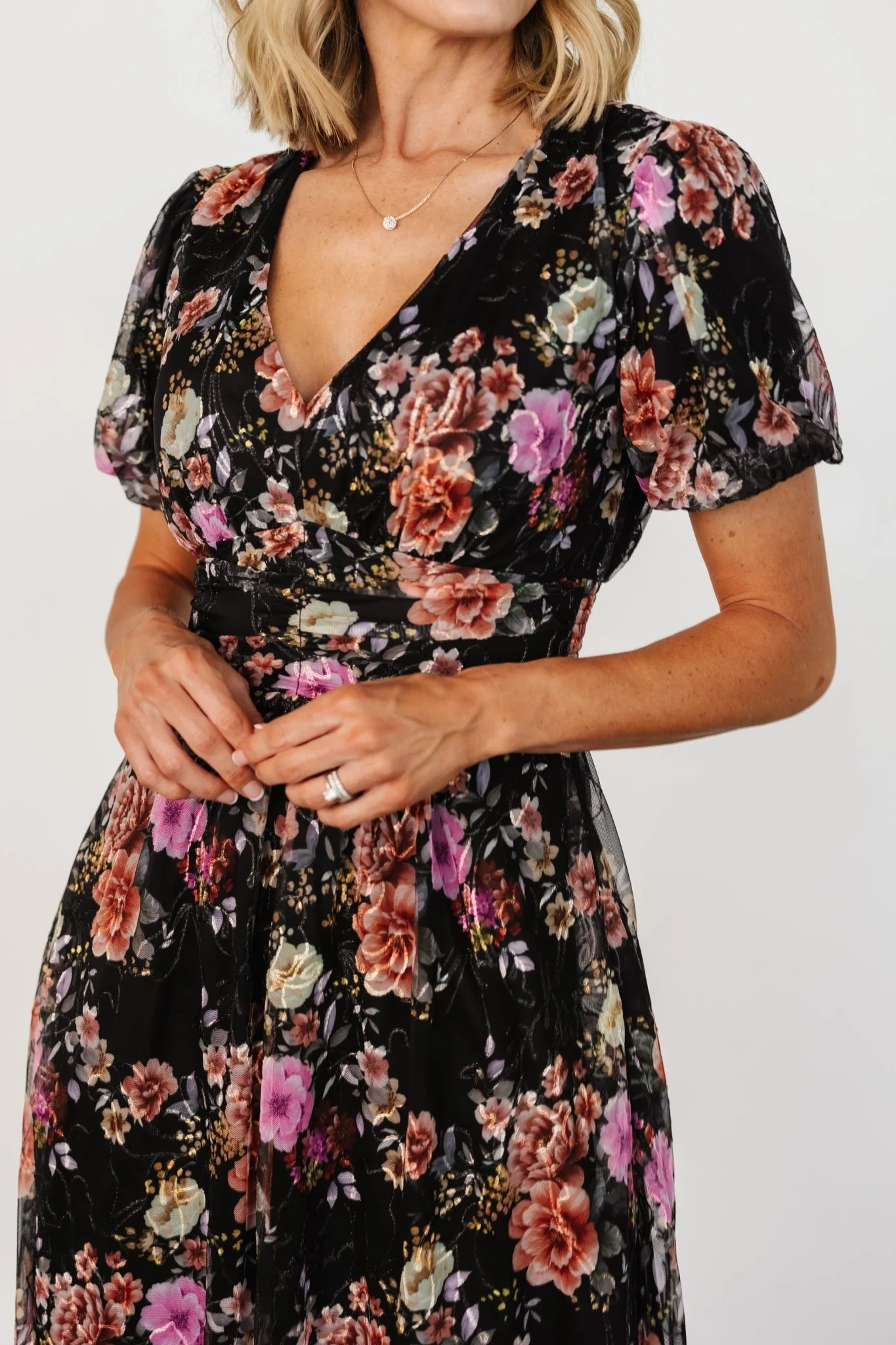 Ardley Maxi Dress | Black Multi Floral - Image 7