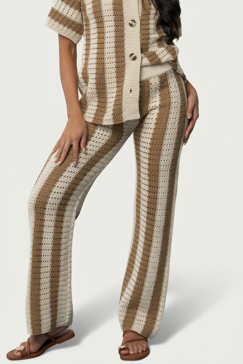 Canaria Knit Set | Camel + Beige - Image 4