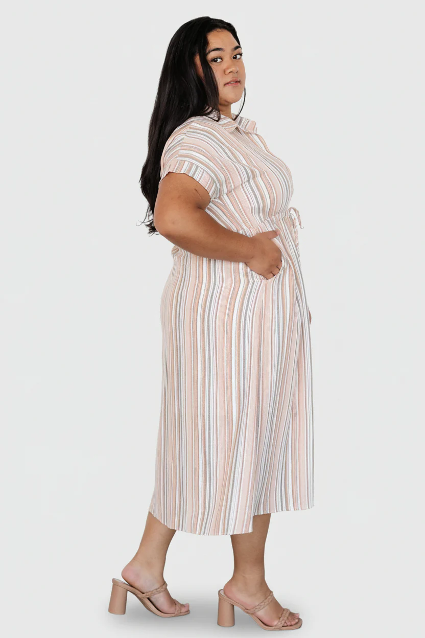 Carole Midi Dress | Multi Stripe - Image 6