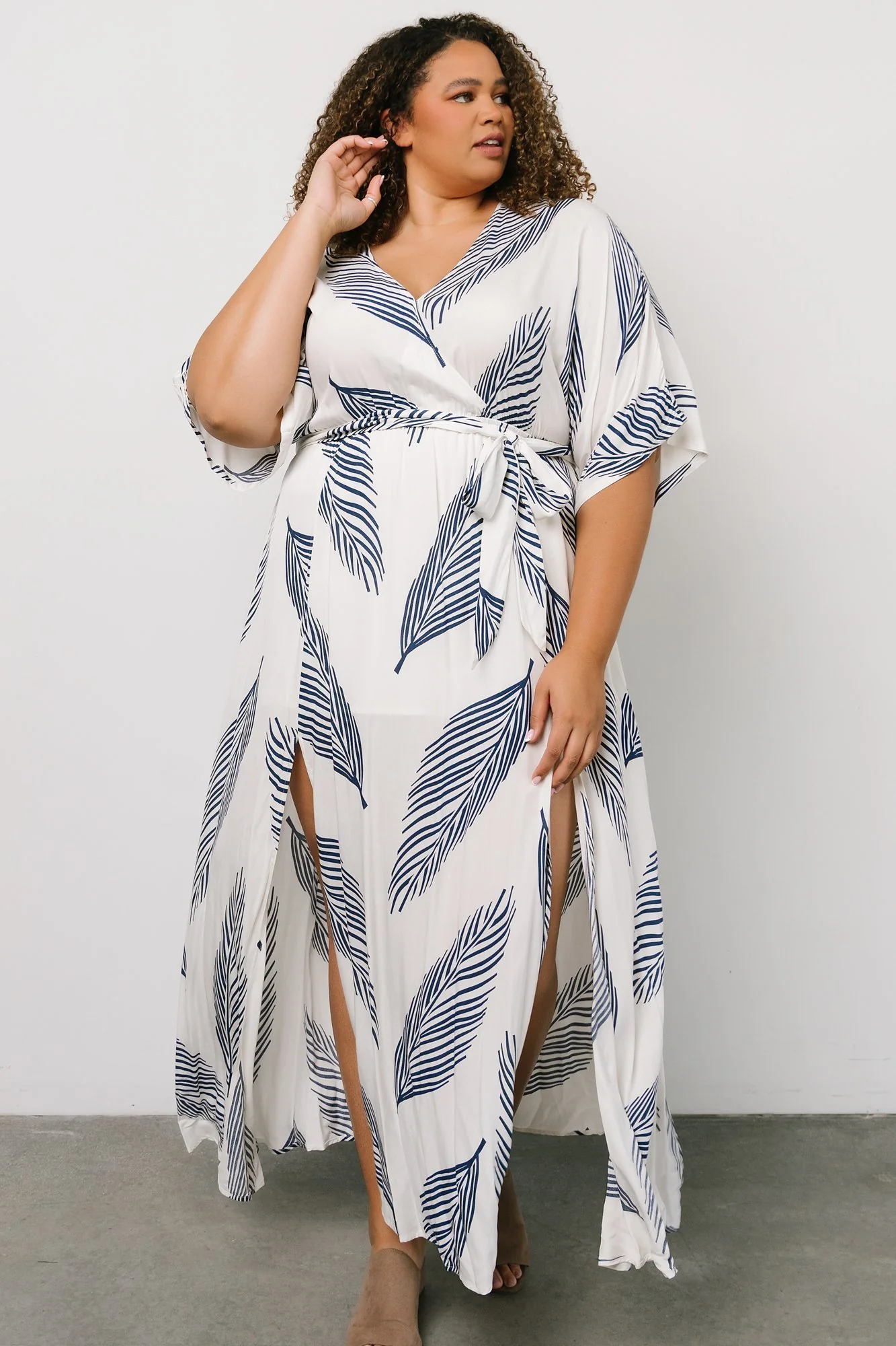 Corinth Maxi Dress | Navy Print - Image 3