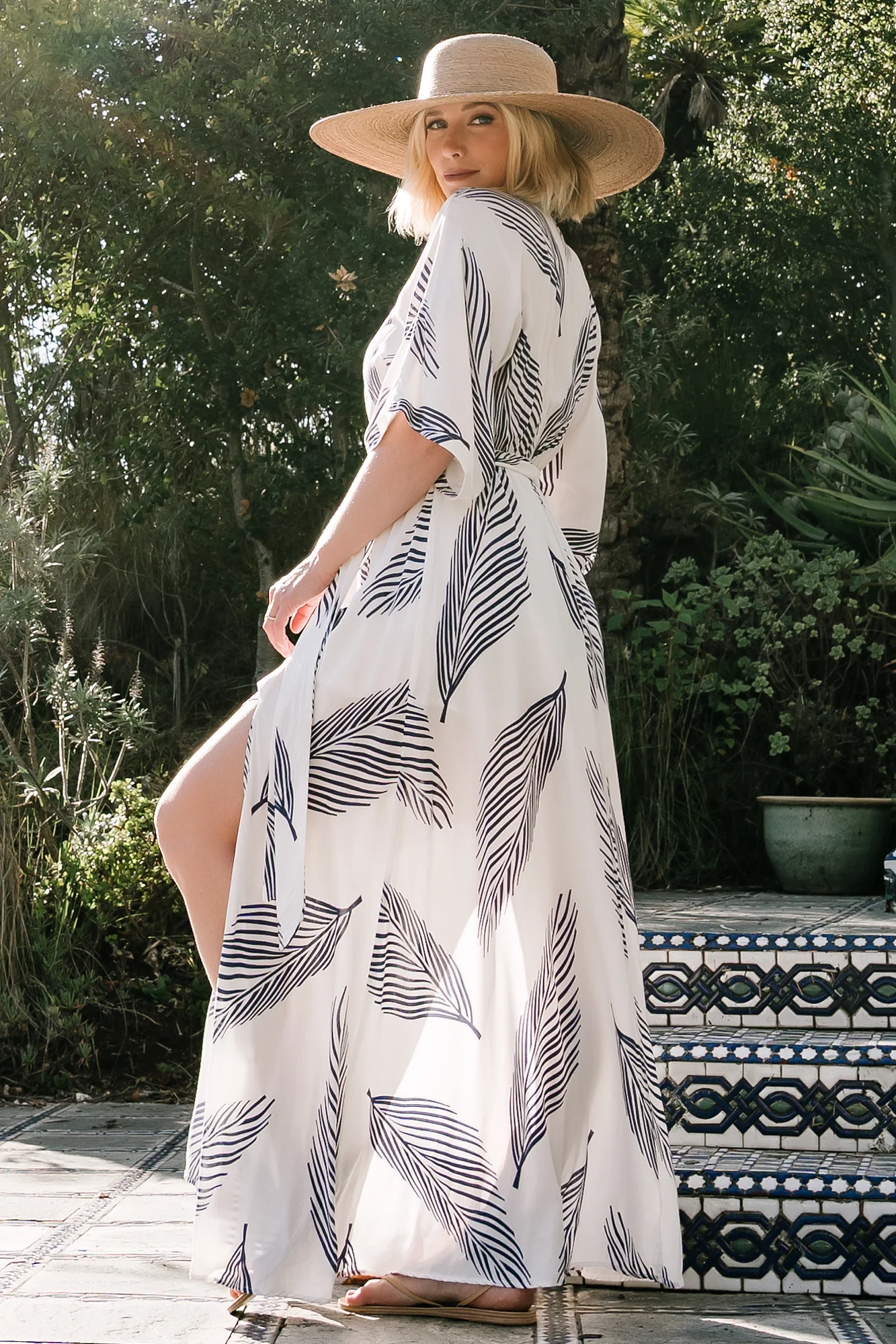 Corinth Maxi Dress | Navy Print - Image 6