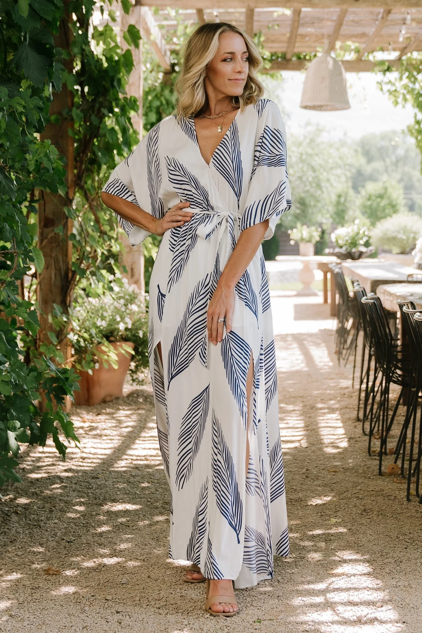 Corinth Maxi Dress | Navy Print - Image 7