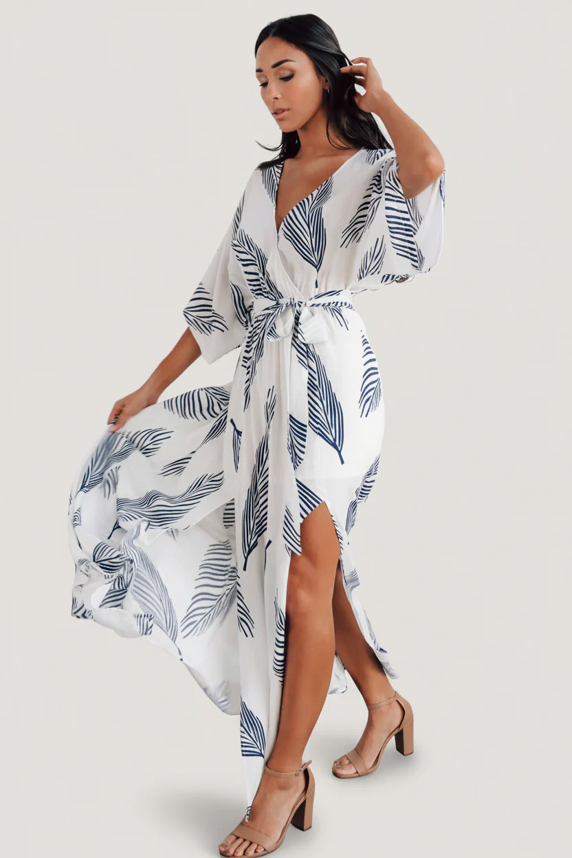 Corinth Maxi Dress | Navy Print - Image 8