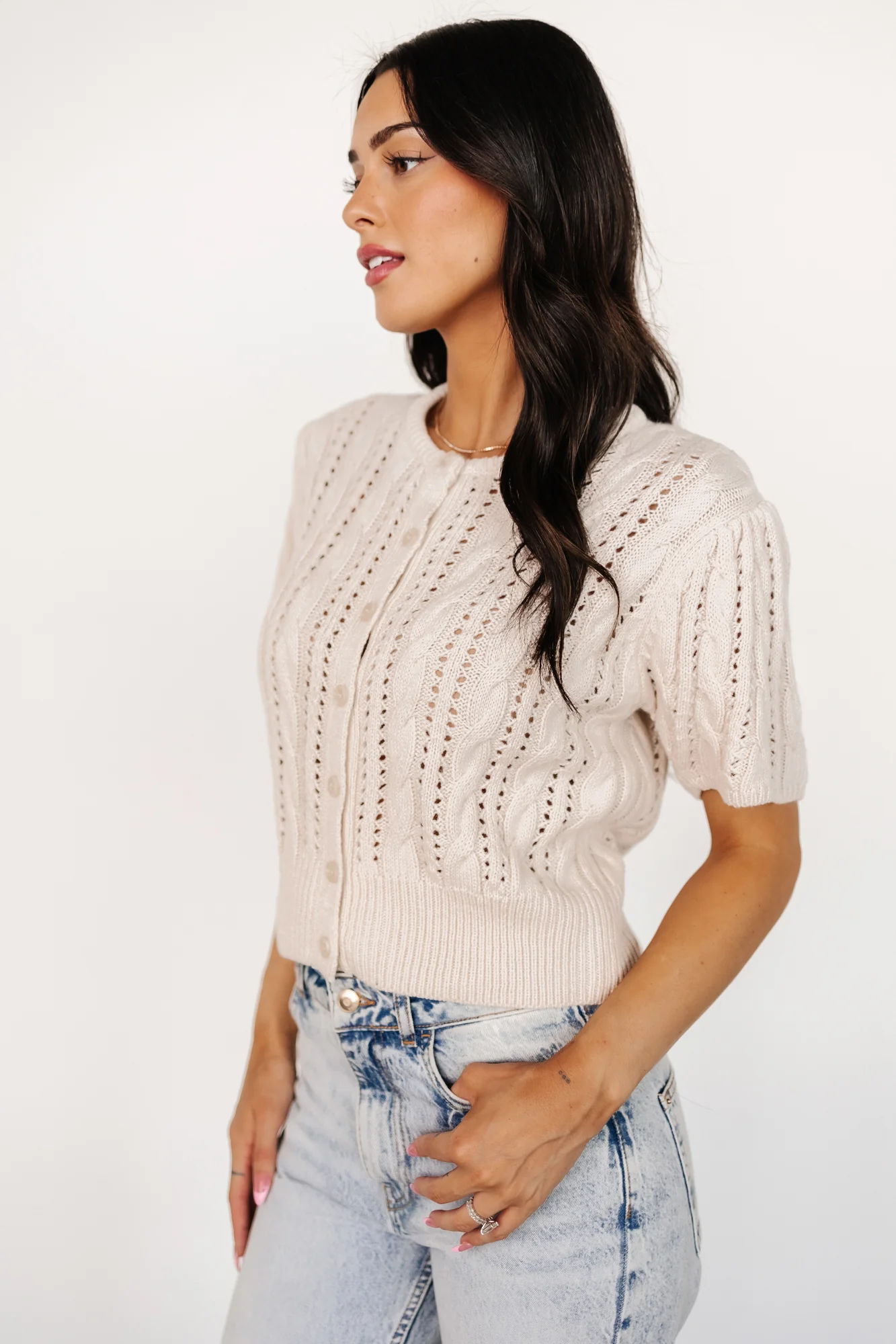 Darby Sweater Top | Cream - Image 2