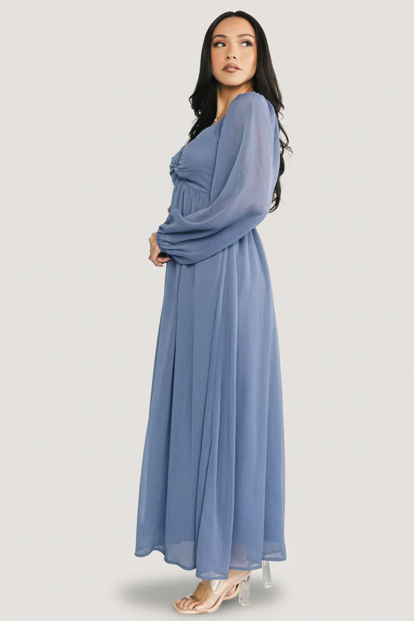Dione Midi Dress | Blue - Image 6