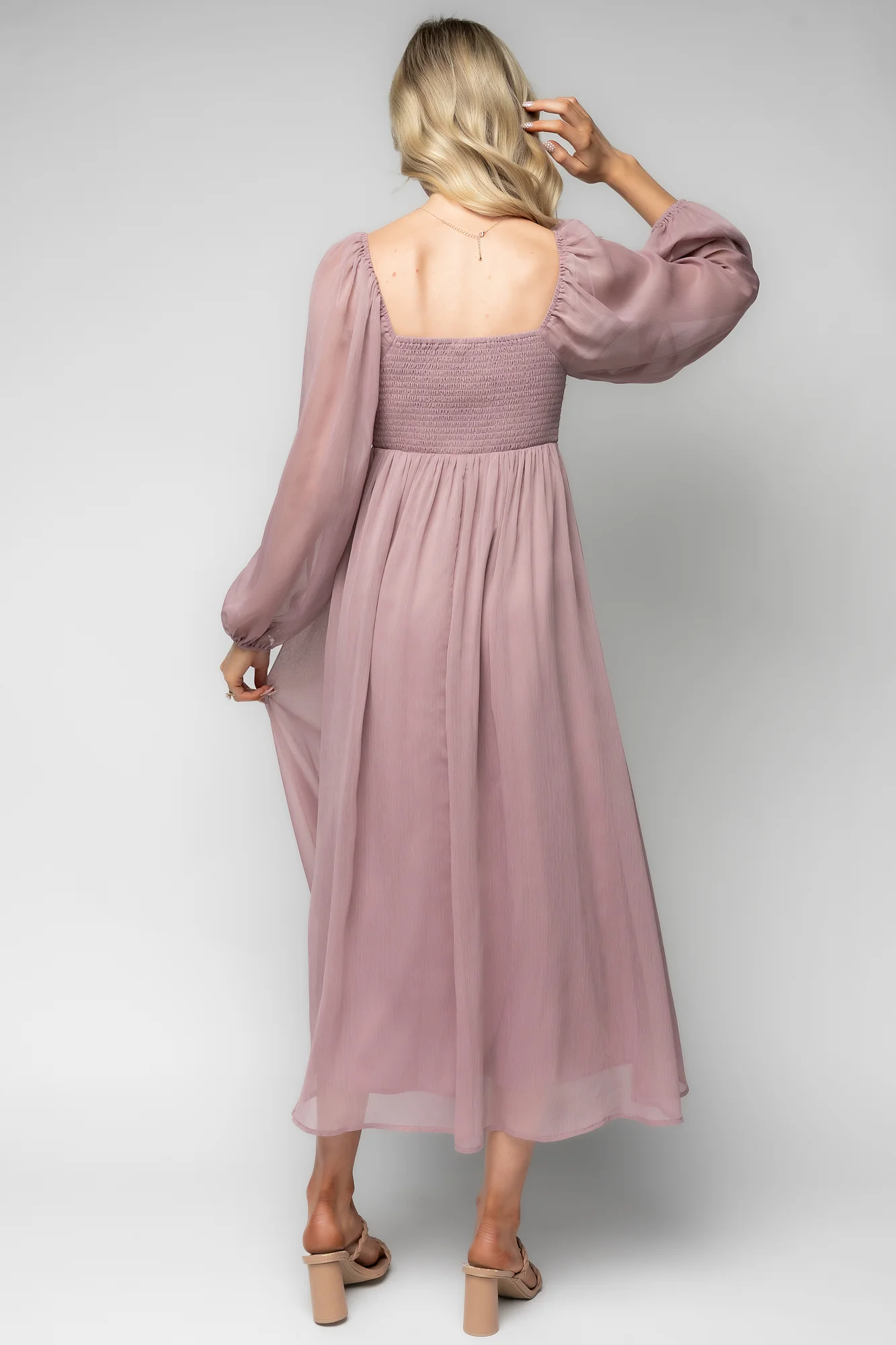 Dione Midi Dress | Dusty Lilac - Image 4