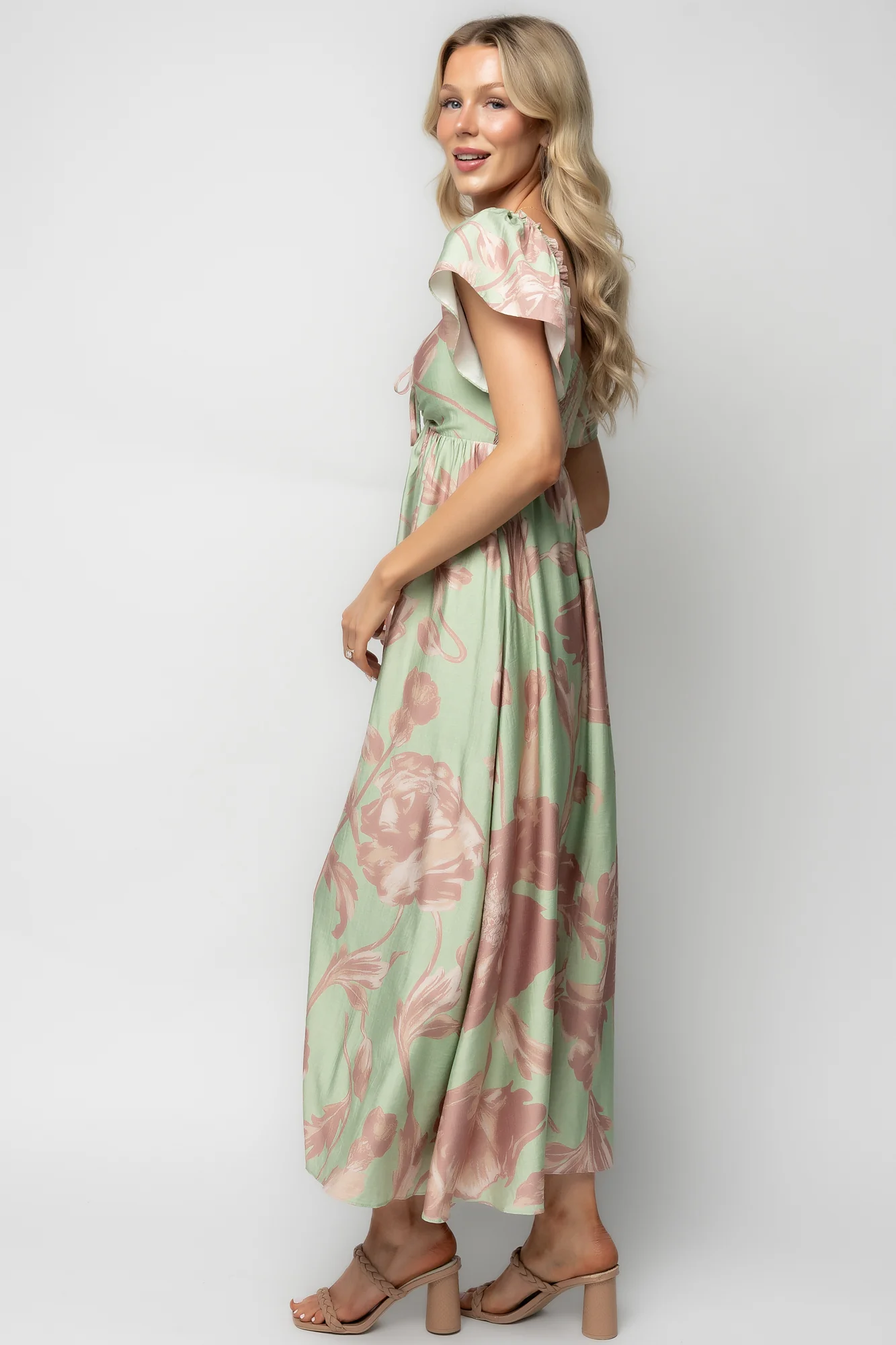 Eliana Maxi Dress | Sage + Rose Floral - Image 7