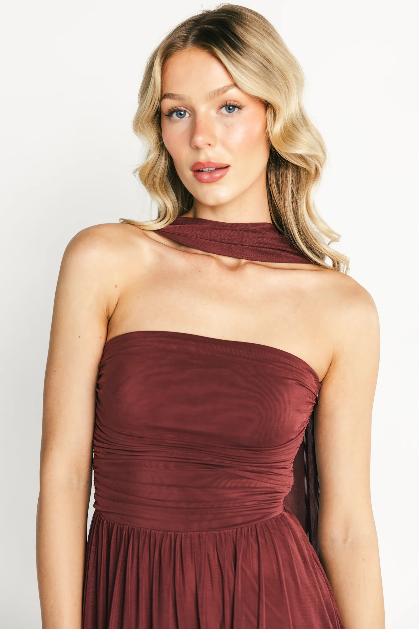 Elias Strapless Maxi Dress | Mahogany - Image 2