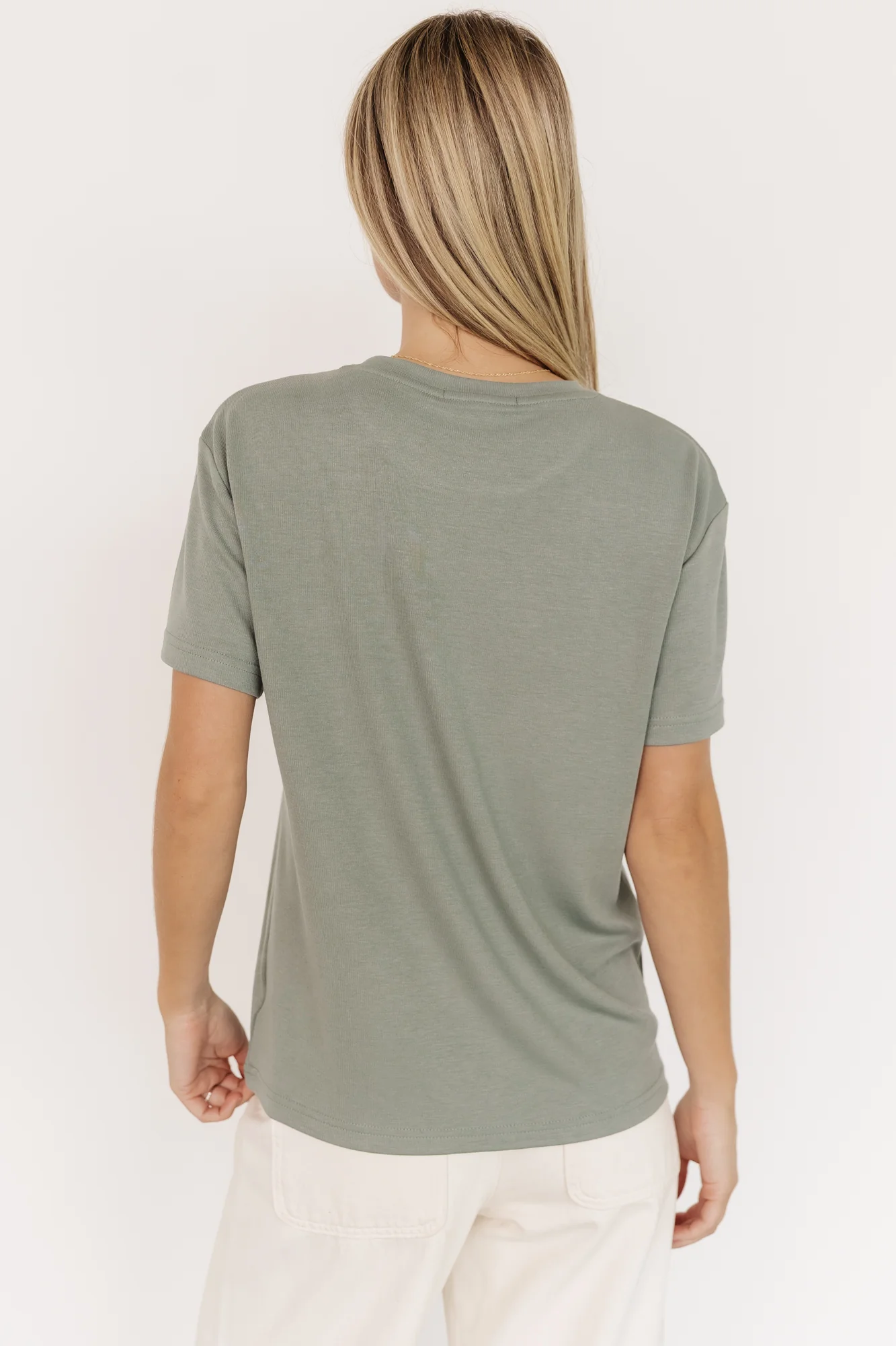 Elliot Relaxed Tee | Sage - Image 4