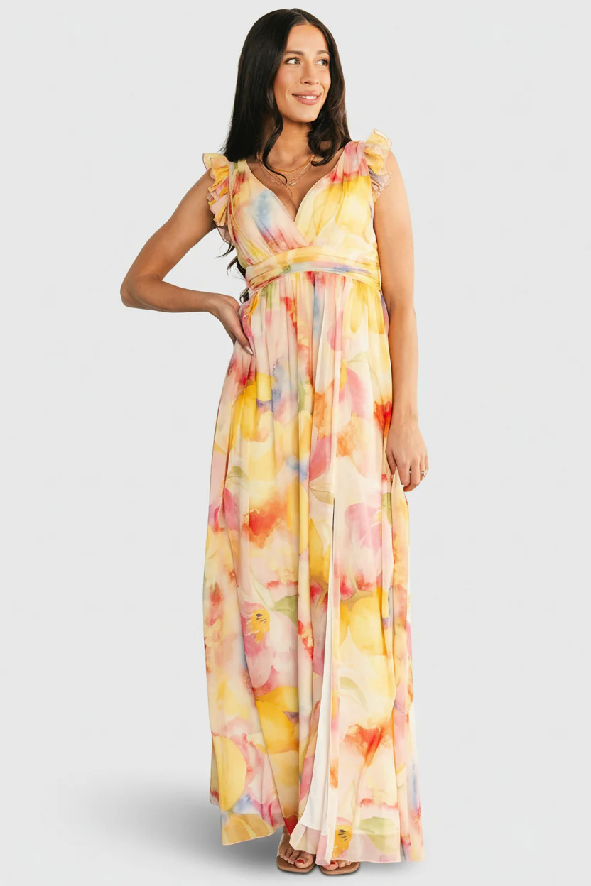 Esperanza Maxi Dress | Yellow Multi - Image 6