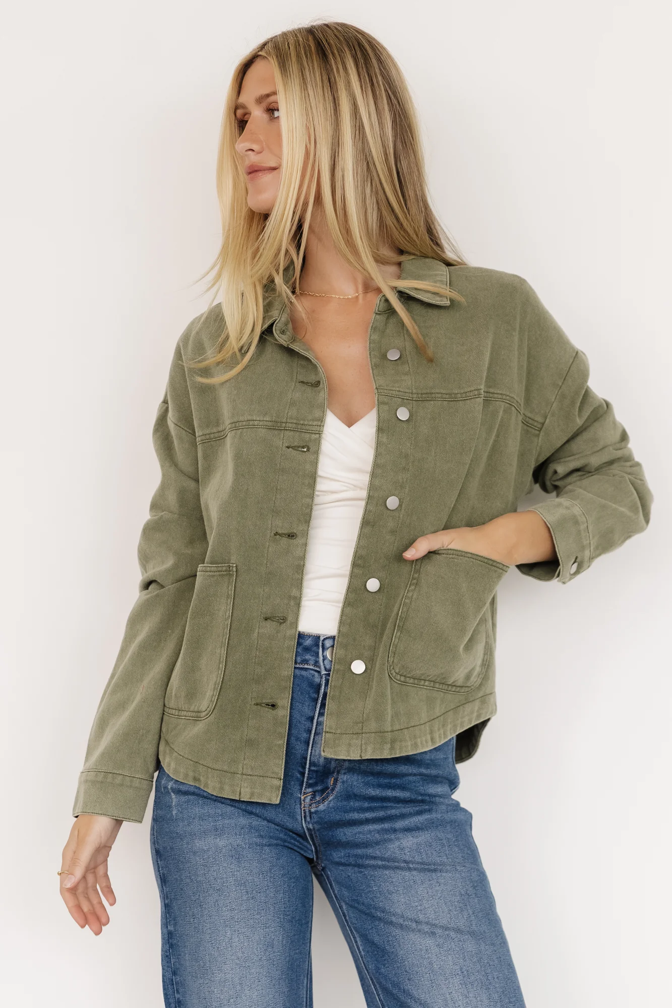 Finn Lightweight Jacket | Olive - Image 5