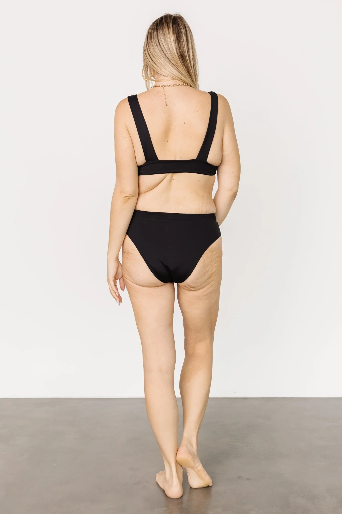 Formentera High Waist Bikini Bottom | Black - Image 9