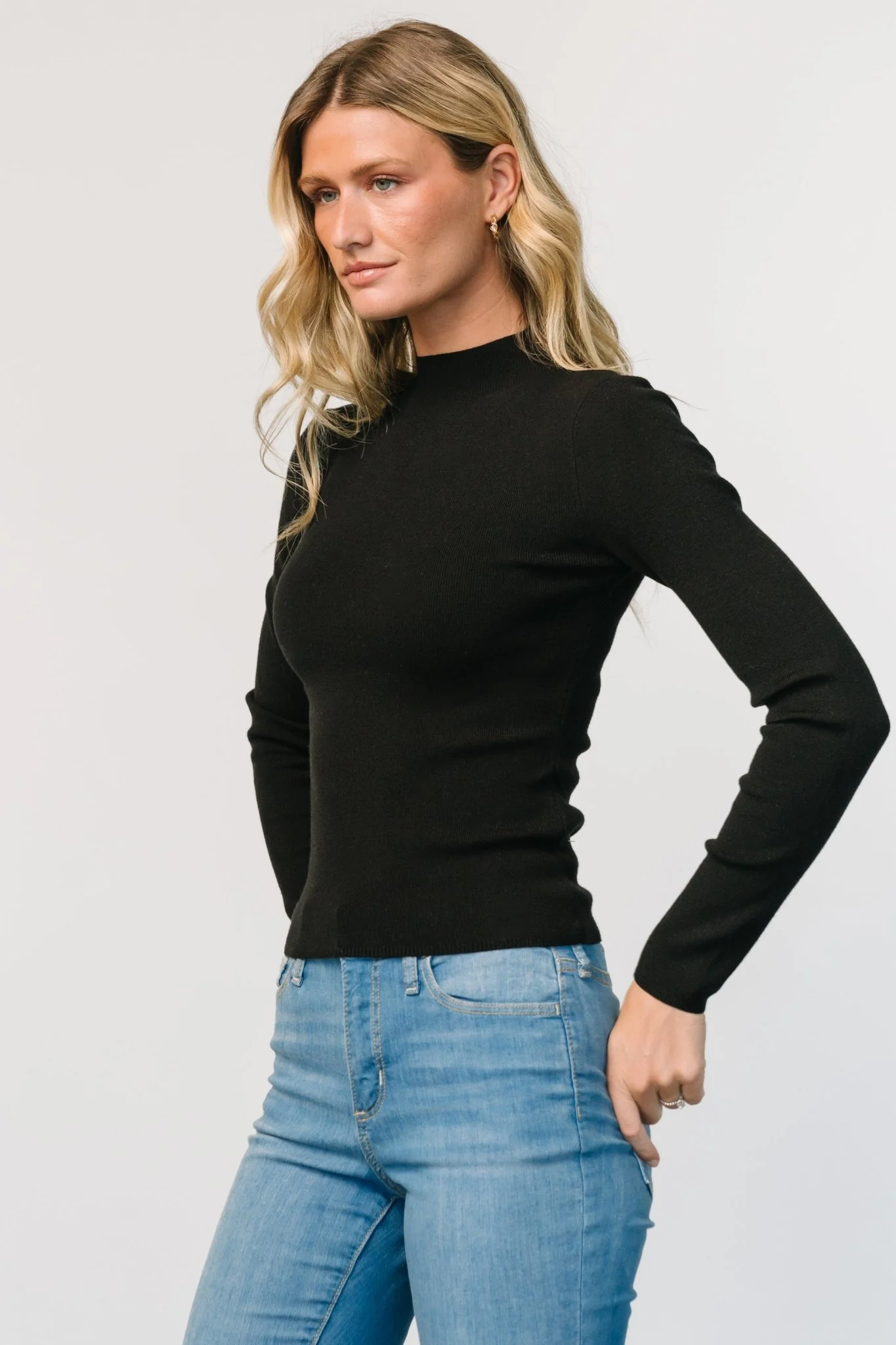 Frances Knit Top | Black - Image 8