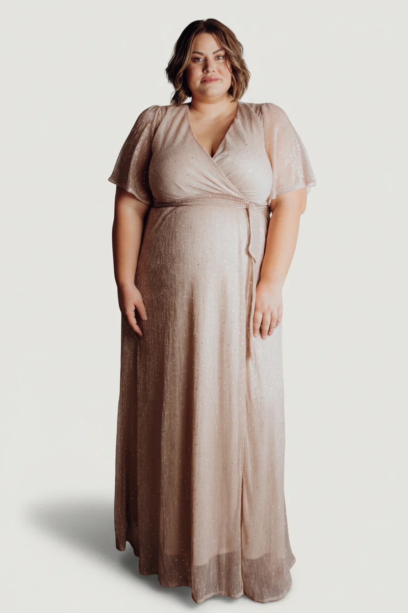 Grace Sparkle Gown | Champagne - Image 8