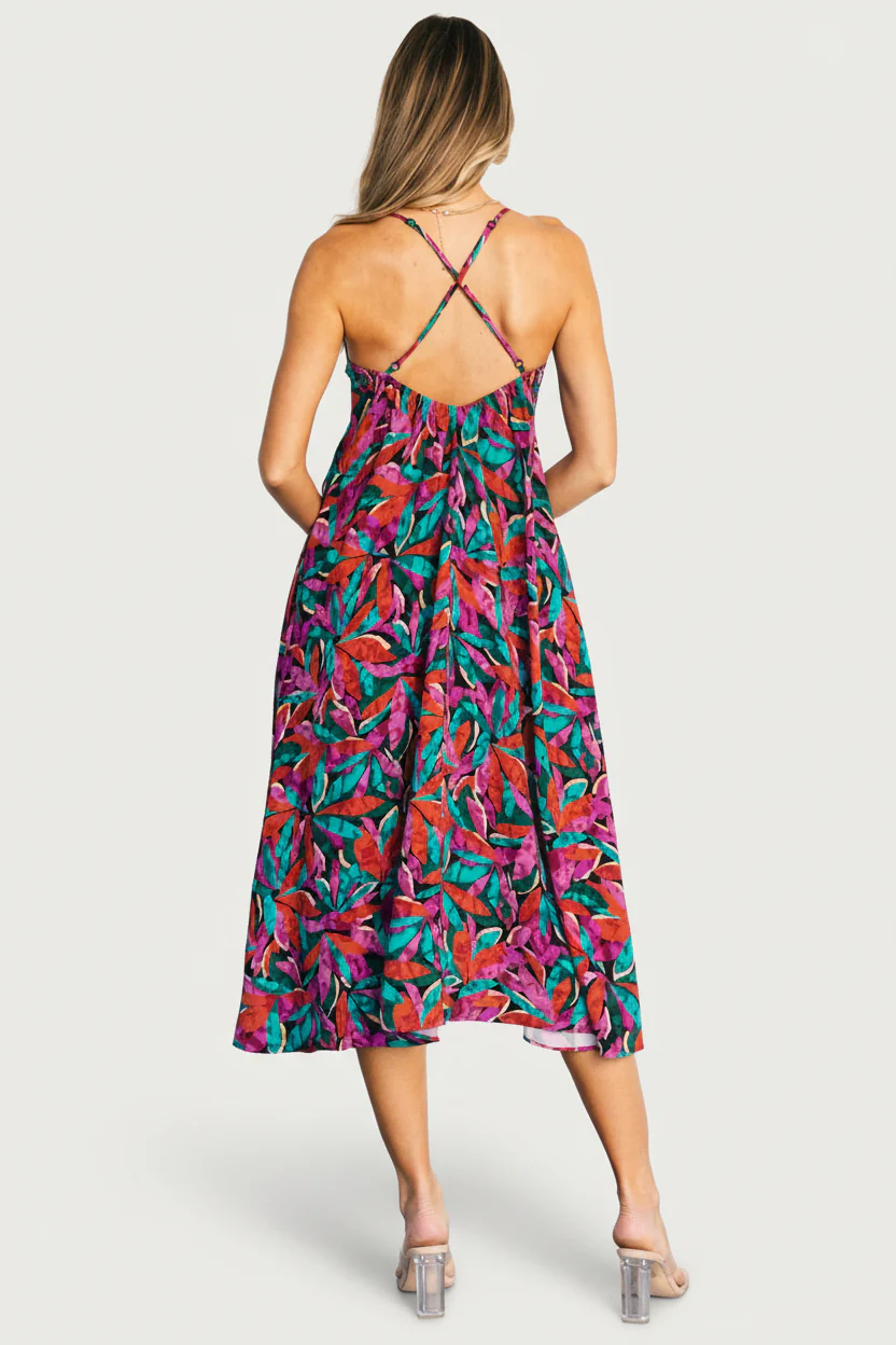Granada Midi Dress | Multi Print - Image 3