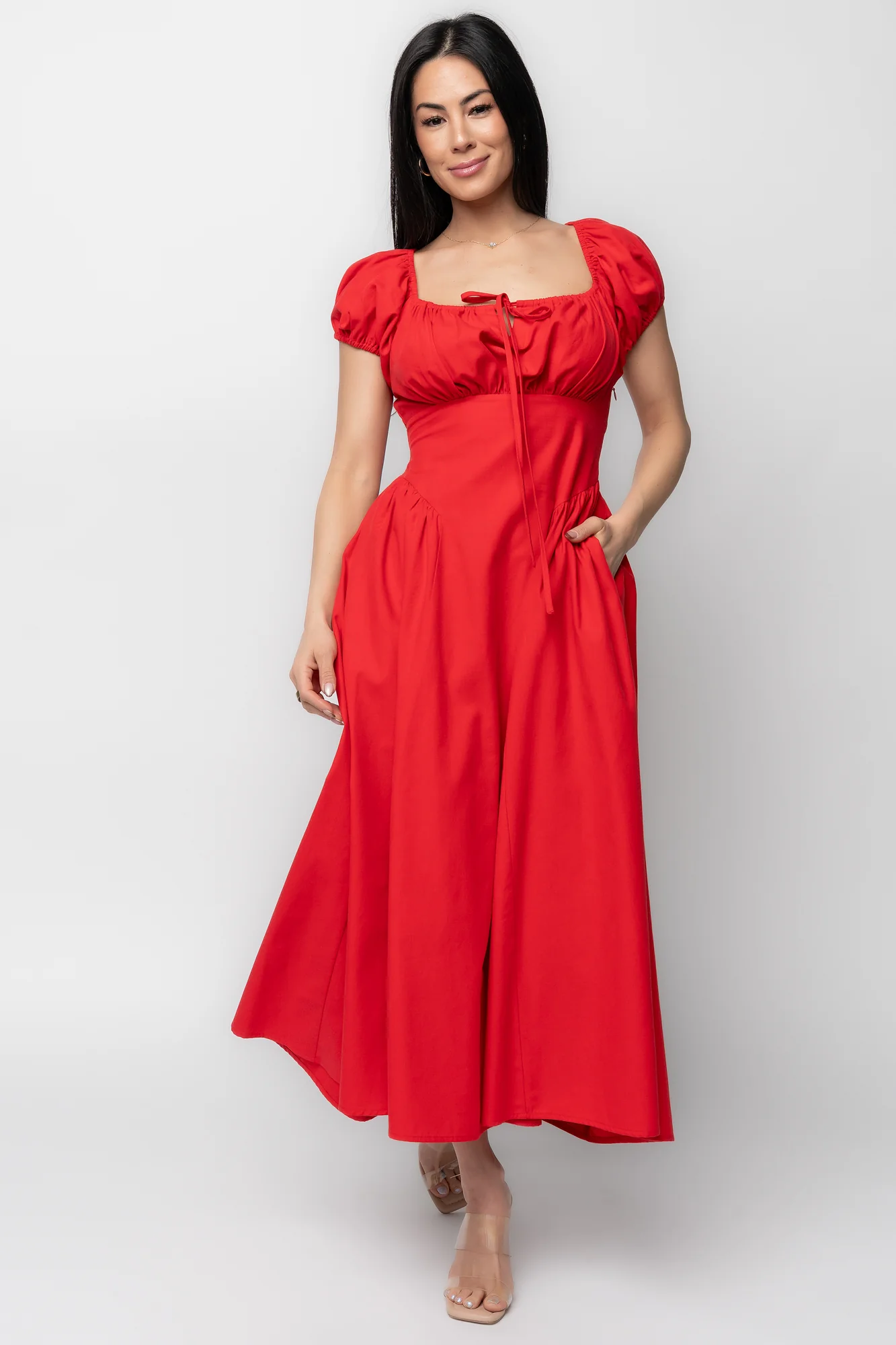 Havana Midi Dress | Red - Image 5