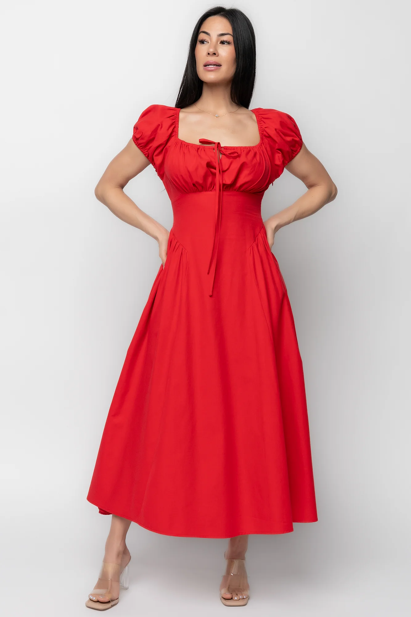 Havana Midi Dress | Red - Image 6