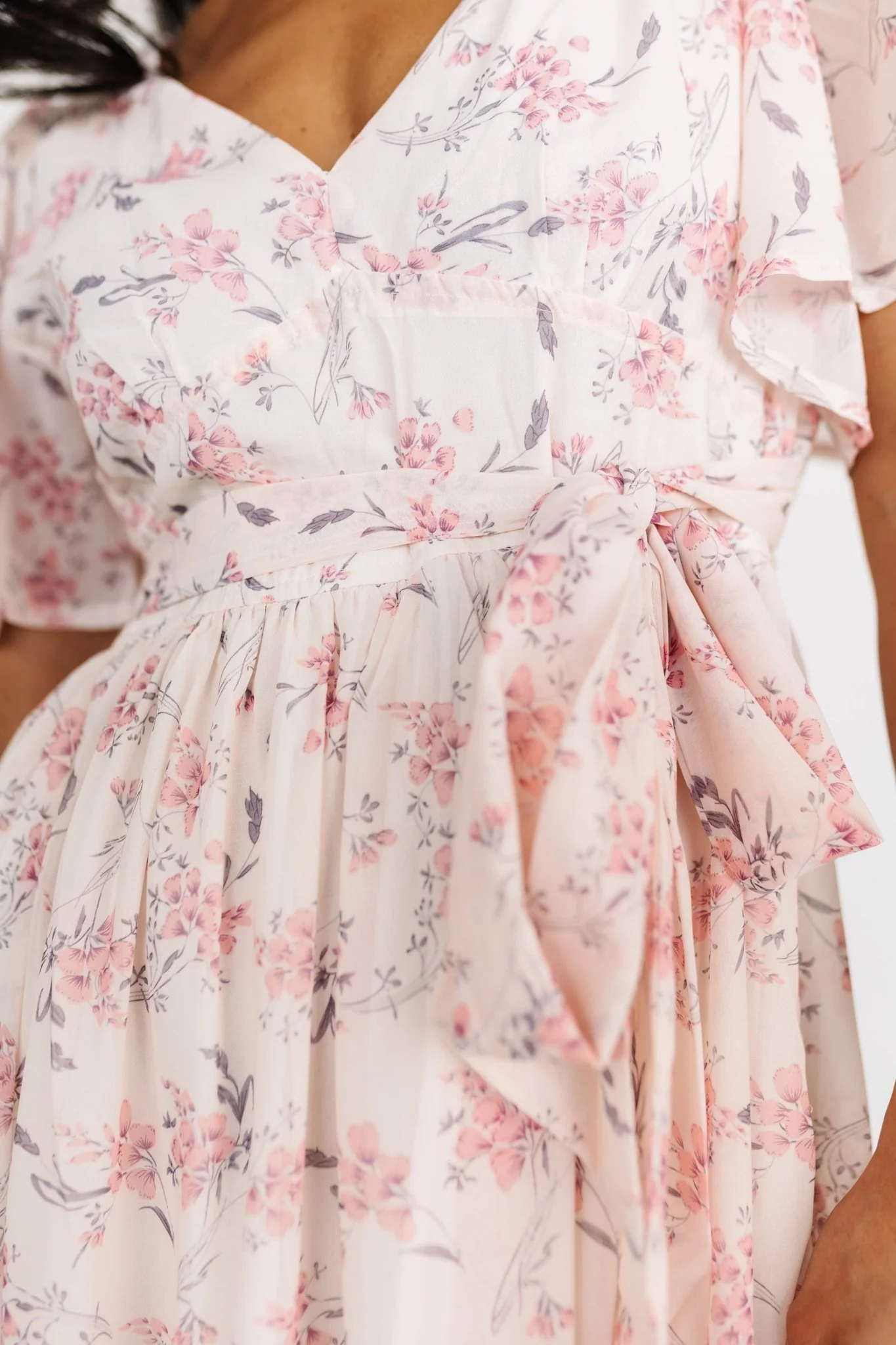 Iris Midi Dress | Blush Floral - Image 5