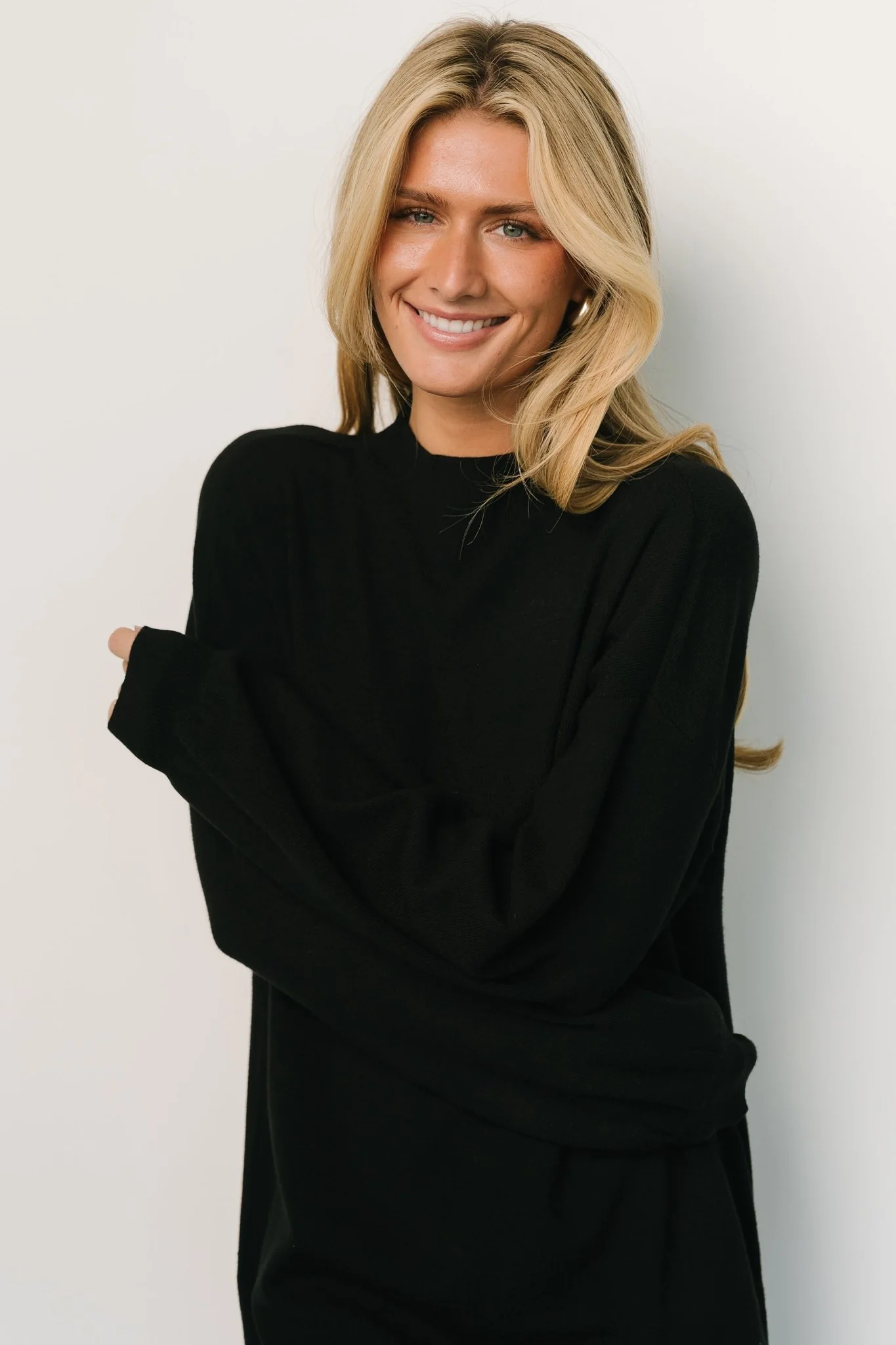 Jennings Sweater Dress | Black - Image 10