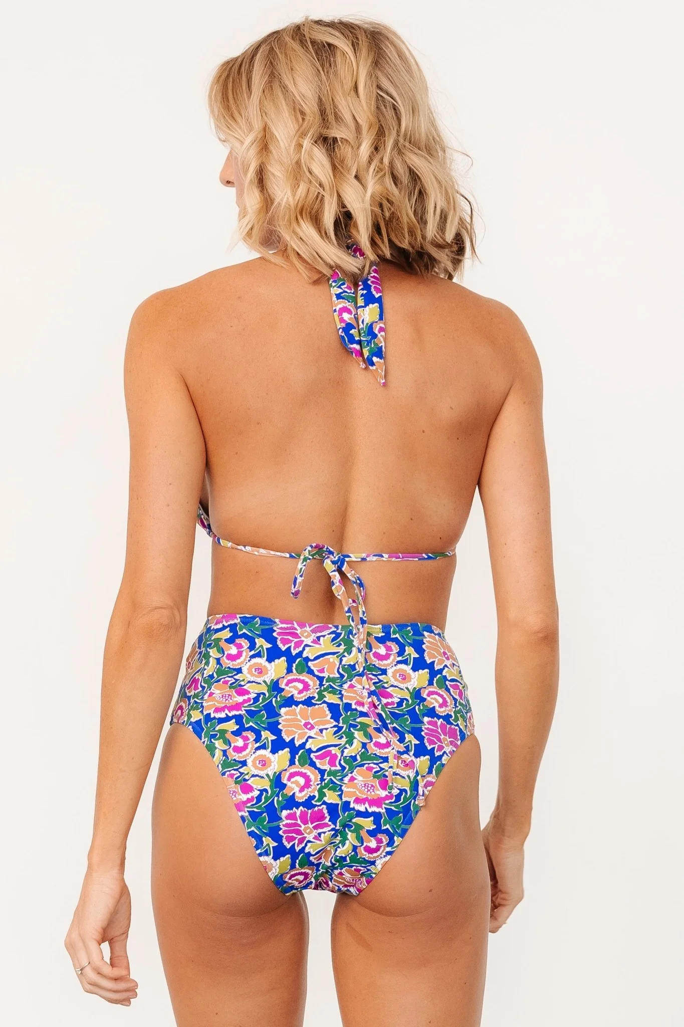 Kas Bikini Top | Blue + Multi Floral - Image 3