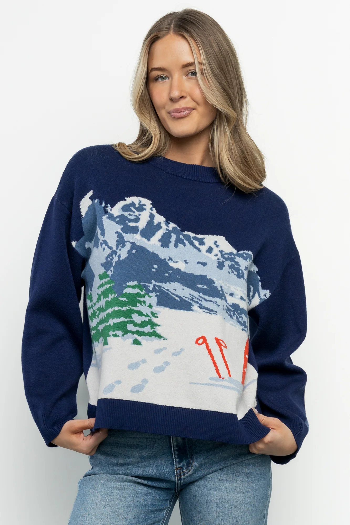 Kobi Sweater | Navy Multi