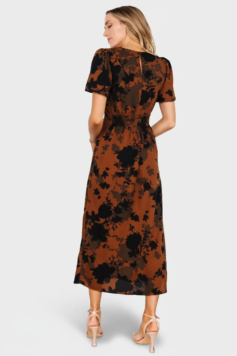Lenni Midi Dress | Espresso Print - Image 7