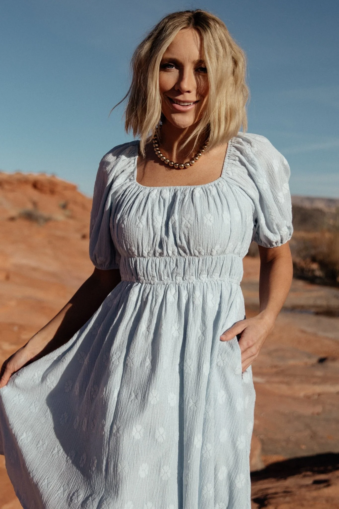 Lexington Short Dress | Blue - Image 3