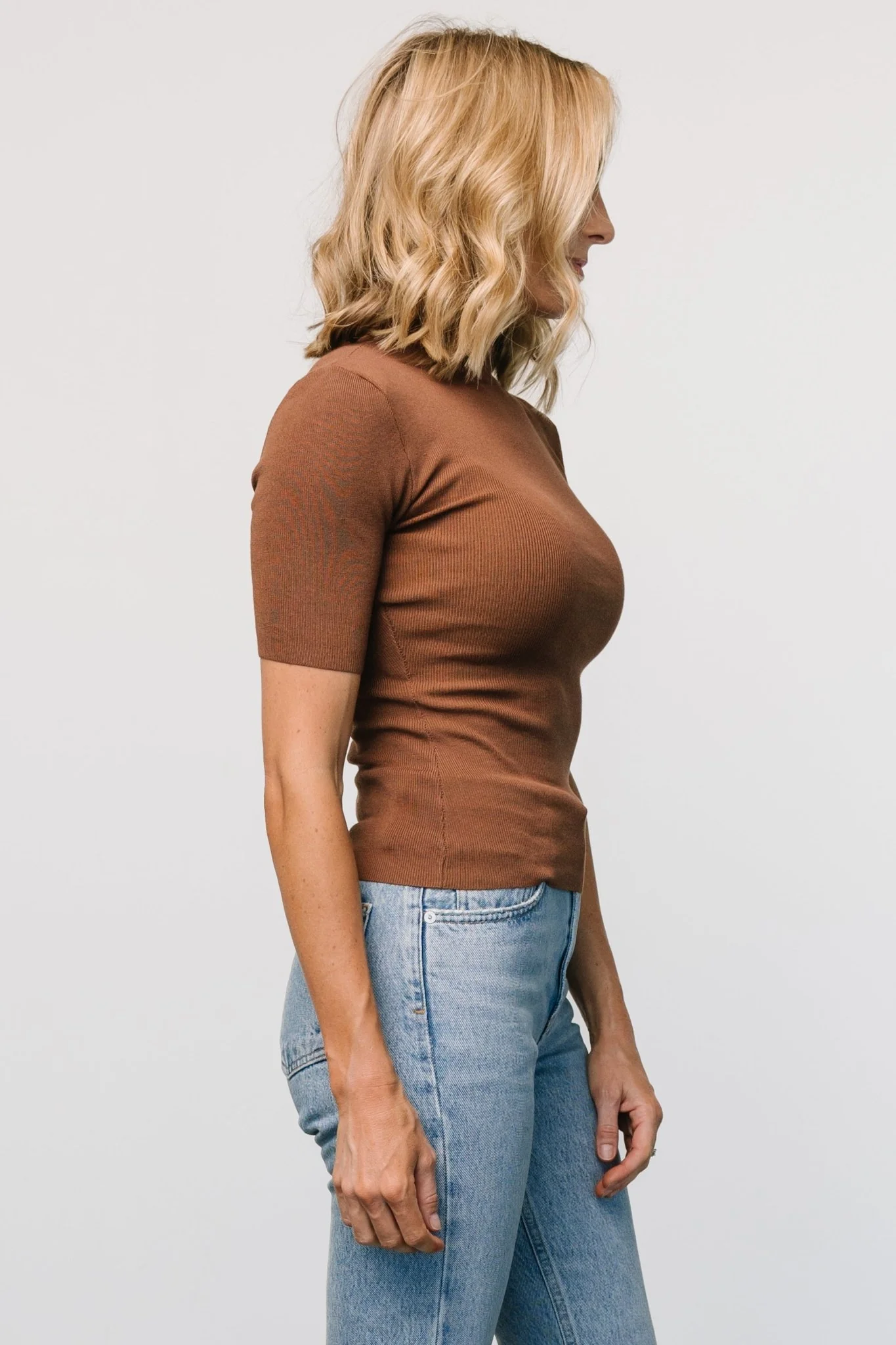 Libby Knit Top | Brown - Image 2