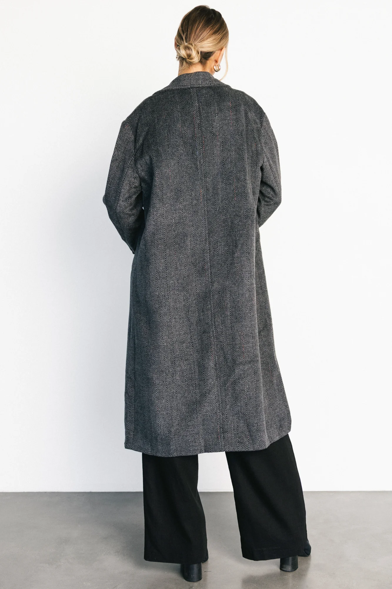 London Long Coat | Charcoal - Image 4