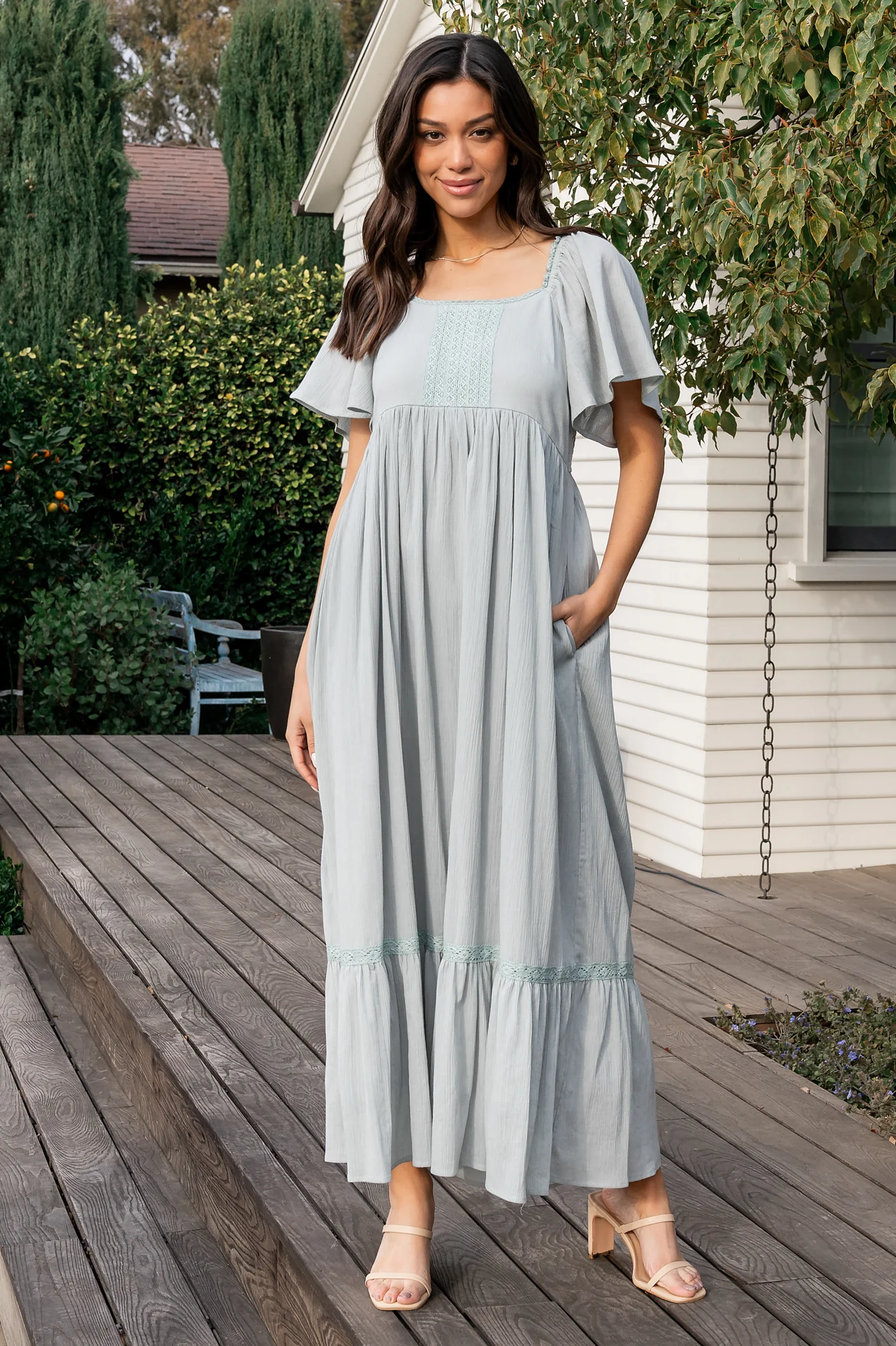 Maeve Maxi Dress | Dusty Sage - Image 6