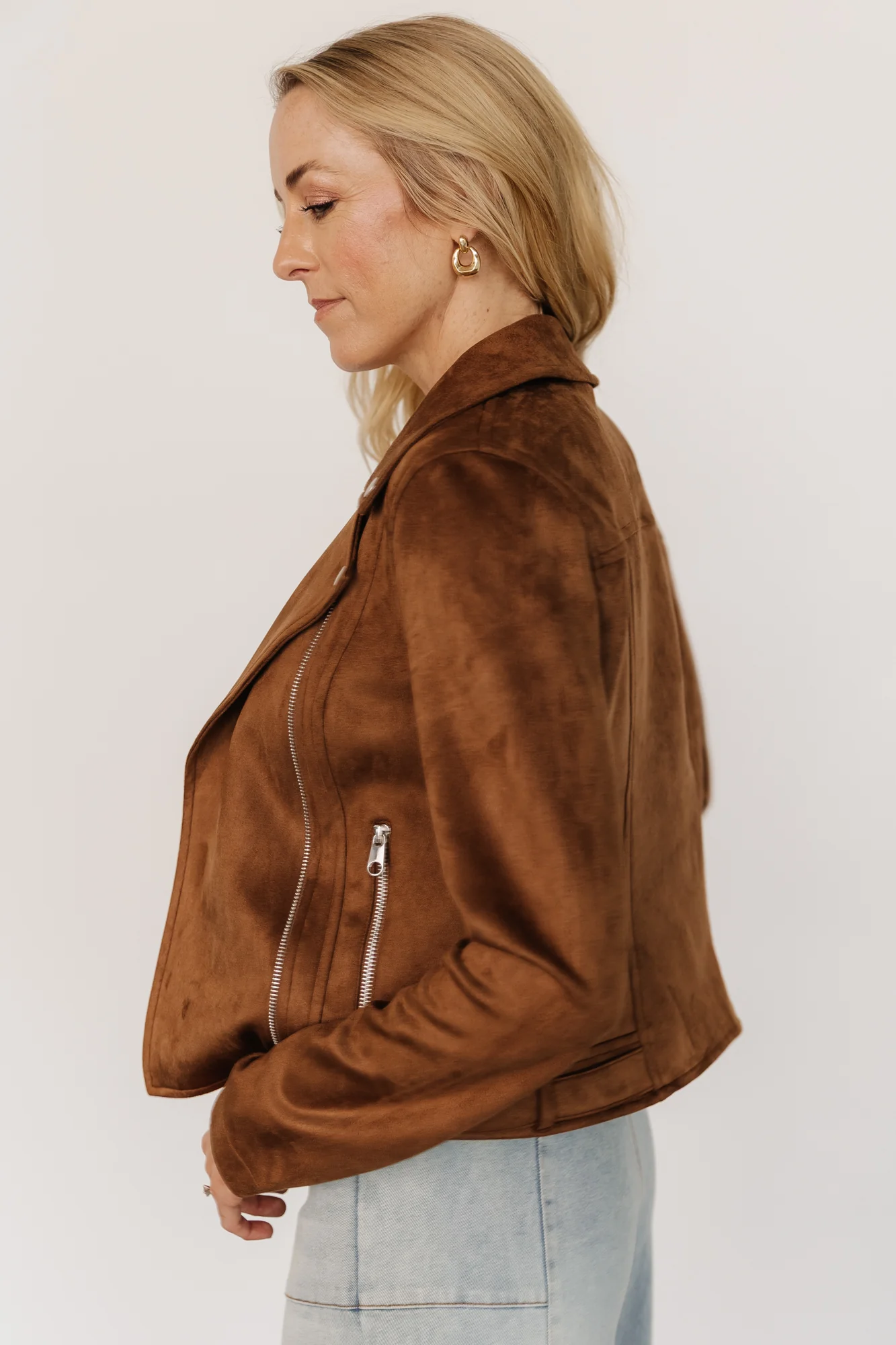 Marisa Faux Suede Jacket | Caramel - Image 2