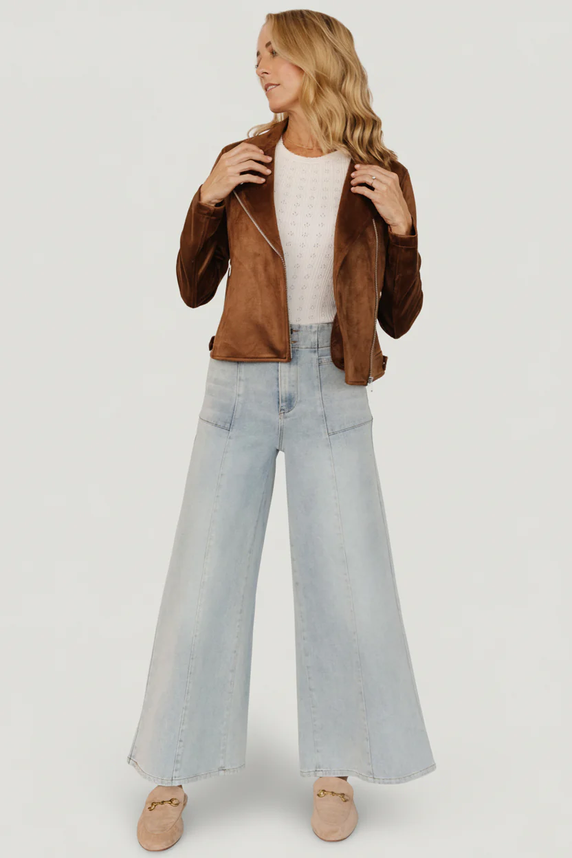 Marisa Faux Suede Jacket | Caramel - Image 3