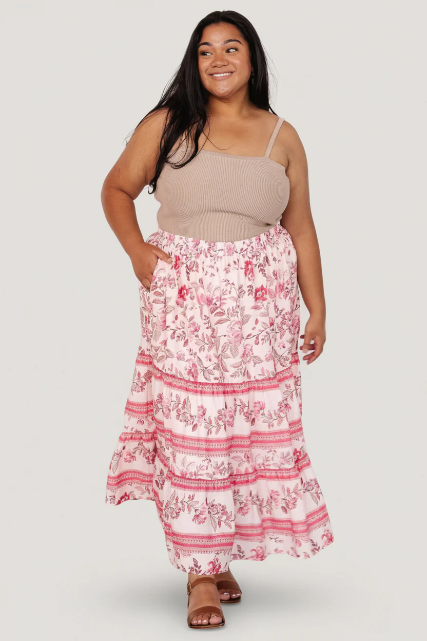 Meg Skirt | Blush Multi - Image 3