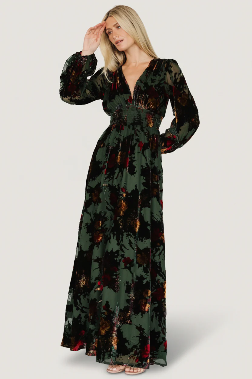 Mikla Maxi Dress | Wintergreen Multi - Image 2