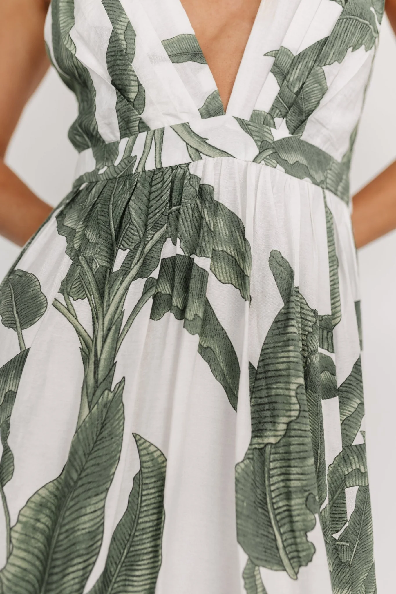 Miramar Maxi Dress | Green Print - Image 7
