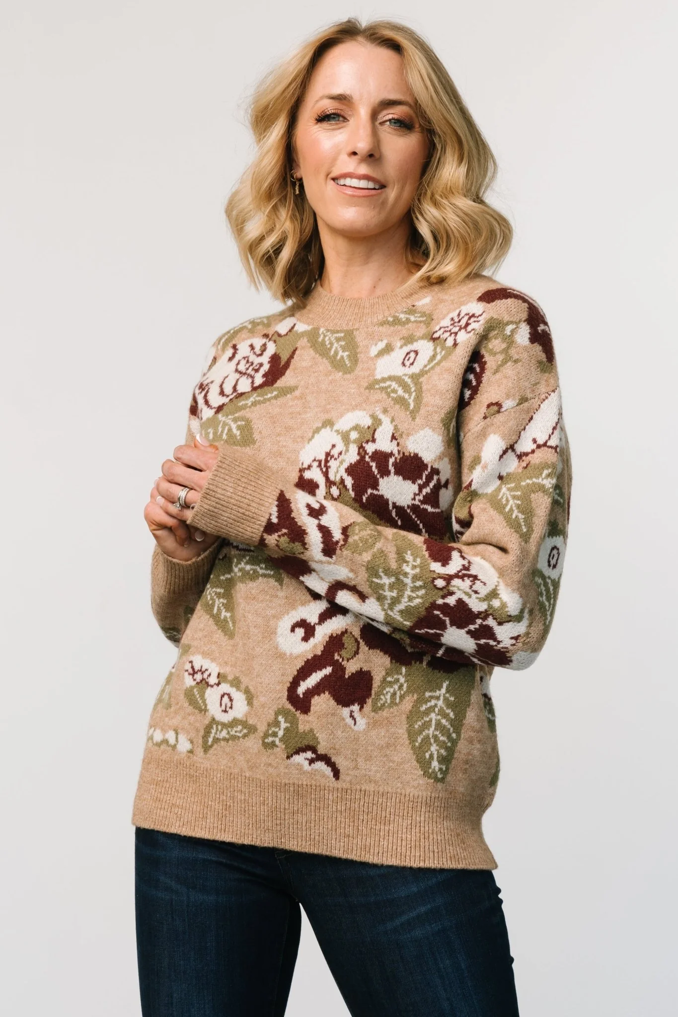 Munich Sweater | Taupe Multi - Image 5