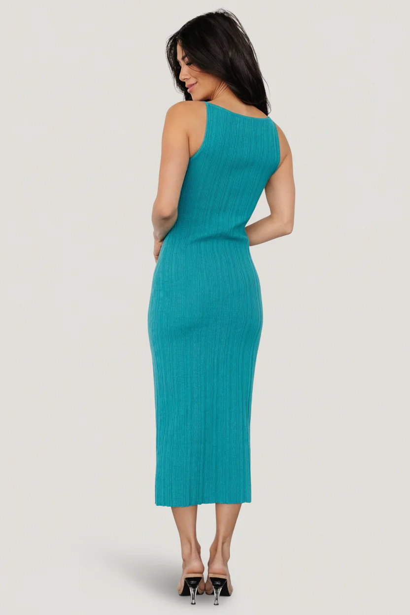 Natia Tank Dress | Teal - Image 5