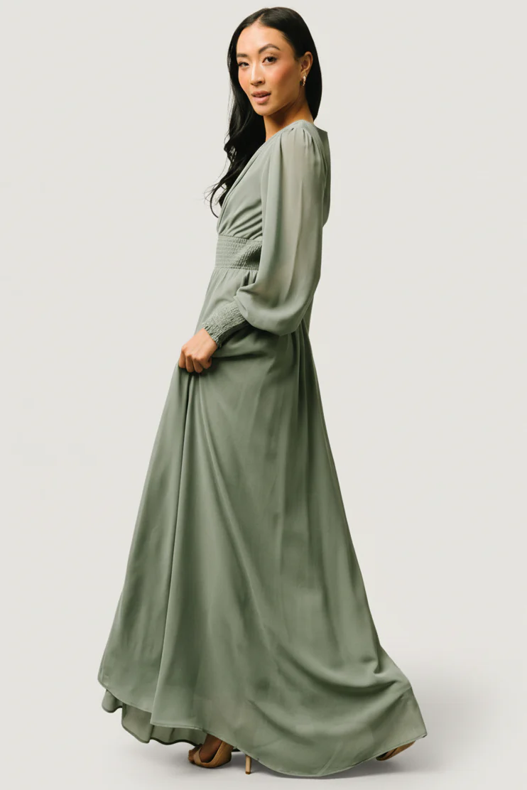 Olivia Maxi Dress | Eucalyptus - Image 3